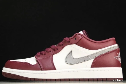 553558-615 1 White Jordan Low Bordeaux 1121